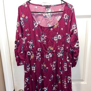 Torrid Burgundy dress Size 2